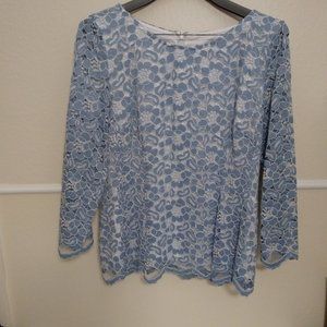 Alex Marie 2 PC. Blue Lace Dress Size 10